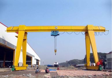 10 ton singola trave gru a portale per cantiere